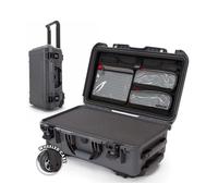 Nanuk 935 Waterproof Carry-On Hard Case with Wheels, Cubed Foam and Lid Organizer - Graphite