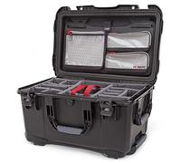 NANUK 938 Waterproof Hard Case with Lid Organizer, Padded Divider, Wheels (Black, 51 L)