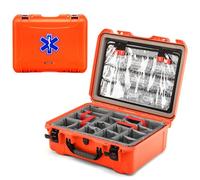 Nanuk 940 EMS Emergency Medical Service/First Aid Hardcase with Lid Organizer and Divider System (Orange)