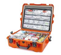 Nanuk 945 EMS Emergency Medical Service/First Aid Hardcase with Lid Organizer and Divider System (Orange)