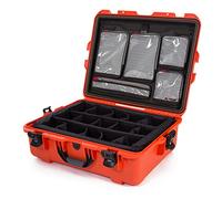 Nanuk 945 Waterproof Hard Case with Lid Organizer and Padded Divider - Orange