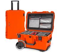 Nanuk 950 Waterproof Hard Case with Lid Organizer and Padded Divider - Orange, 950-6003