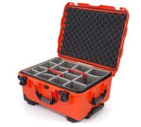 NANUK 950 Waterproof Hard Case with Wheels and Padded Divider - Orange