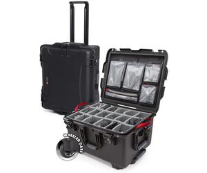 NANUK 960 Pro Photo Kit - Waterproof Hard-Shell Camera case with Padded dividers and Wheels (64.5 × 50.8 × 36.8 cm) - Dustproof and Shock-Resistant (Black)