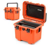 NANUK Trail 10-11.2L (3-Gallon) Waterproof Storage Box - Modular & Compact Cargo Case for Camping, Fishing, Hunting & Outdoor Storage - Dustproof and Impact Resistant (12.9” x 9.7” x 10.3”) - Orange