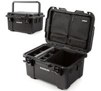 NANUK Trail 35 - 38.8 L (10.2-Gallon) Waterproof Gear Case - Modular Cargo Case for Camping, Fishing, Hunting & Outdoor Storage - Dustproof and Impact Resistant (22.0” x 15.9” x 11.6”) - Black