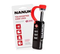 Nanuk TSA Locks, Luggage Locks, 3 Digit Locks Number Code for Suitcase, Bag, Backpacks, Luggage Lock, Small Padlocks Combination Locks Locker (Black, 1 Piece)