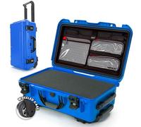 Nanuk 935 Waterproof Carry-On Hard Case with Lid Organizer and Foam Insert w/Wheels - Blue