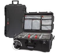 NANUK Wheeled Series 963 Waterproof Hard Case with Lid Organizer and Padded Dividers, Black