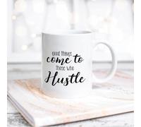NANVIER Ceramic Mug Good Things Come to Those Who Hustle Coffee Mug Saying Quotes Mockup Coffee Mug Mockup Coffee Mug Porcelain Mugs for Coffee, Tea and Milk 11oz