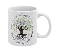 NANVIER Christian The Lord Will Light for You Scripture Art Exodus Bible Verse Ceramic Cup Gifts Coffee Mug Funny Coffee Mugs from Daughter Wife and Son Mug Gift 11oz