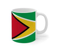 NANVIER Guyana Mug White State Map Sailors Sailing Ceramic Coffee Tea Mug Funny Exercise White Glossy Mug Valentine’s Day Anniversary Wedding Gift for Mum BFF' 11oz