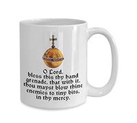 NANVIER op Mug Holy Hand Grenade Novelty 11oz Ceramic Drink Milk & Coffee Mug for Your Him or Her, Mom, Dad, Brother,Sister Birthday Holiday Funny and Cool Christmas Thanksgiving