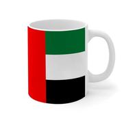 NANVIER United Arab Emirates Mug White State Map Sailors Sailing Ceramic Coffee Tea Mug Funny Party White Glossy Mug Mother's Day Engagement Gift for Girlfriend Ladies 11oz
