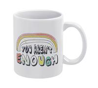 NANVIER You aren't Enough Coffee Mug, 11 Oz Gift for Men, Boss Day, Coworkers, Friends