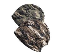 Nanwansu 2 Pack Chemo Hat Cap Scarf, Cotton Slouchy Beanie Sleep Hats for Women and Men Camo