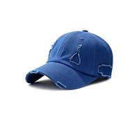 Nanwansu Ripped Distressed Denim Ring Baseball Cap Hip Hop Vintage Dad Hat Adjustable