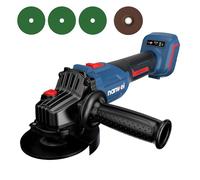 NANWEI Cordless Angle Grinder Compatible with makita 18V Battery, 125/115mm Brushless Angle Grinder, Power Tools with Side Handle and Discs, 3-Speed Mode, Without Battery (Tool Only)