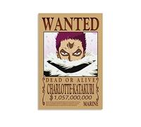 NANXIANG Anime ONE PIECE Wanted Poster Charlotte Katakuri Wall Art Poster Scroll Canvas Painting Picture Living Room Decor Home 08x12inch(20x30cm)