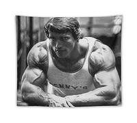 NANXIANG Arnold Schwarzenegger American Bodybuilder Art Style tapestry Room Aesthetic Tapestry Print Art Wall P