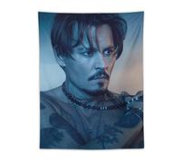 NANXIANG Johnny Depp Movie Actor tapestry Decoration tapestrys Print Photo Art Painting Polyester Tapestry Home D