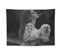 NANXIANG Lana Del Rey tapestry Art Portrait of American Female Singer 1 Polyester Wall Art Tapestry Decorative