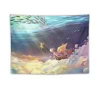 NANXIANG ONE PIECE- Anime Poster Going Merry Wall Art Tapestry Scroll Polyester Tapestries Painting Picture Living Room Decor Home Bedroom 30"x40"
