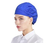 Nanxson 3pcs Chef Hat Adjustable Adult Kitchen Cooking Baker Chef Cap for Men Women Blue