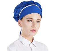 Nanxson 3PCS Unisex Chef Hat Hair Nets for Catering Cooking Hats for Kitchen Bakers School Restaurant
