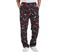 Nanxson Men's Baggy Chef Pants, Classic Stripes Work Pants with Elastic Waist Restaurant Kitchen Uniforms CFM2016