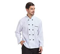 Nanxson Short/Long Sleeve Chef Jacket for Men Women, Chef Coat White Professional Catering Work Wear Chef Costume