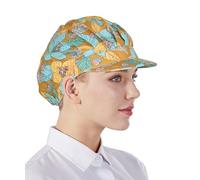 Nanxson Unisex 3PCS Elastic Chef Hat Catering Hats with Brim Adjustable Cooking Cap Industrial Food Service Caps for Baker Waiter Workshop Kitchen