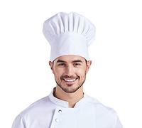 Nanxson Unisex High Elastic Chef Hat Adjustable Cooking Hat Cotton Catering Hat for Baking Restaurant Hotel White