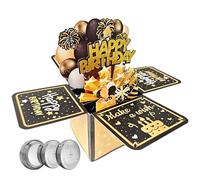 NANXU Happy 88TH Birthday Pop Up Card with Lights and Music, Funny 3D Foldable Birthday Greeting Cards Gifts for 88 Years Old Mom Dad Grandma Grandfa Grandparents