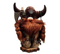 Nanyaciv Viking Warrior Gnome Doll, Durable Garden Gnome, Cute and Fun Handmade Garden Decor Outdoor Resin Statue