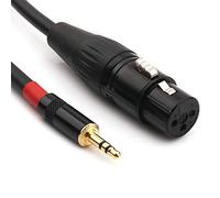 NANYI 3.5mm (1/8 Inch) TRS Stereo Male to XLR Female Interconnect Audio microphone Cable, Suitable for ipod, Mobile phone, active speakers, stage, DJ, studio audio console, 0.5M (1.6FT)