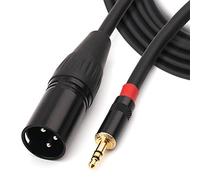 NANYI 3.5mm (1/8 Inch) TRS Stereo Male to XLR Male Interconnect Audio microphone Cable, Suitable for ipod, Mobile phone, active speakers, stage, DJ, studio audio console, 3M/10FT