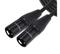 NANYI Microphone Cable XLR to XLR Patch Cables, 3-Pin XLR Male to Male mic Cable DMX Cable Patch Cords with Oxygen-Free Copper -32Feet/10Meters