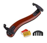 NANYI violin shoulder Pads 1/2 and 1/4[Imitation wood grain] Violin shoulder pads, comfortable foam pads and height-adjustable feet