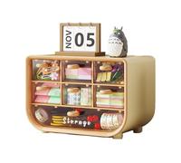 Nanyongyu Desk Organiser with 7 Drawers,Desk Tidy Drawers Organiser,Plastic Storage Drawers,Makeup Drawer Organiser Stationary Accessories Cute Organiser for Pencil,Maker,Pen Holder For Desk (Brown)