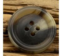 NANZU 100pcs 15/20/25/28/30mm Brown Imitation Horn Large Resin Buttons 4 Hole Resin Sewing Coat Buttons Resin Buttons For Crafting Suit 28-48L