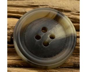 NANZU 100pcs 15/20/25/28/30mm Brown Imitation Horn Large Resin Buttons 4 Hole Resin Sewing Coat Buttons Resin Buttons For Crafting Suit 28-48L