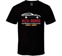 NANZU 1963 Alfa Romeo Giulia Tz Anything Less is Just a Car Fan T Shirt(XX-Large)