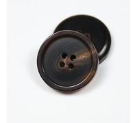 NANZU 20PCS 15/18/20/23/25MM Retro Coffee Large Real Horn Buttons Suit Set 100% Buffalo Horn Buttons 4 Holes Round Coat Buttons For Crafting