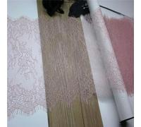 NANZU 3 meters/lot 22.5cm wide Neon Pink Eyelash Chantilly Lace Trim DIY Lingerie Sewing Accessories French Lace Fabrics for Bra Needle Work