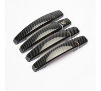 NANZU Fit For OPEL Astra H 2004-2009 OPEL Astra J 2010-2015 Vauxhall Chrome Carbon Fiber Car Door Handle Cover Trim Stickers Accessories (Color : Carbon fiber)