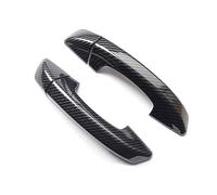 NANZU Fit For Volkswagen Scirocco 3 Mk3 2008-2015 Black Carbon Fiber Chrome Car Side Door Handle Cover Trim Styling Auto Accessories (Color : Carbon fiber)