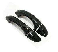 NANZU Fit For Volkswagen Scirocco 3 Mk3 2008-2015 Black Carbon Fiber Chrome Car Side Door Handle Cover Trim Styling Auto Accessories (Color : Black)