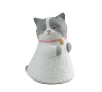 Nao by Lladro Collectible Porcelain Figurine: LITTLE KITTY (pink) - 3 1/2" Tall - nursery figurine...
