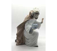 NAO King Melchior With Chest. Porcelain Three Wise Men Figure.